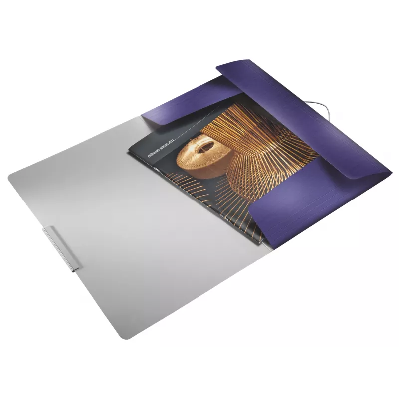 Leitz carpeta de 3 solapas Style PP A4, A4, polipropileno (PP), azul, 150 hojas, 80 g/m², goma