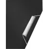 Leitz carpeta de 3 solapas Style PP A4, A4, polipropileno, negro, 150 hojas, 80 g/m², goma