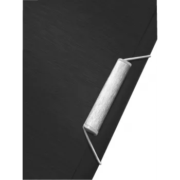 Leitz carpeta de 3 solapas Style PP A4, A4, polipropileno, negro, 150 hojas, 80 g/m², goma