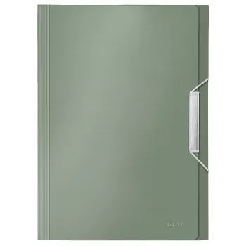 Leitz carpeta de archivo acordeón ampliable de PP, A4, polipropileno (PP), verde, 250 hojas, 80 g/m², 6 compartimentos