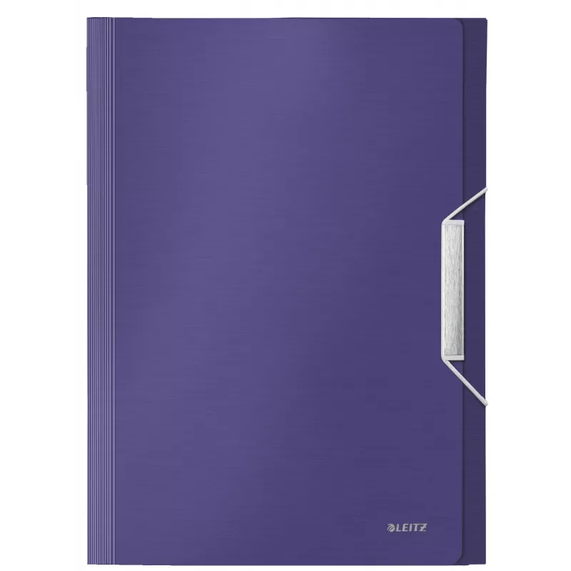 Leitz carpeta acordeón ampliable de PP, A4, polipropileno (PP), azul, 250 hojas, 80 g/m², 6 compartimentos
