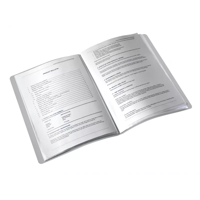 Leitz libro de fundas de presentación Style PP 20 fundas, azul, policloruro de vinilo (PVC), 20 fundas, A4, 231 mm, 13 mm