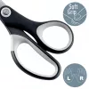 Leitz tijeras de calidad Titanium 150 mm, adultos, corte recto, unidad, negro, metálico, acero inoxidable, titanio