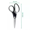 Leitz tijeras de calidad Titanium 150 mm, adultos, corte recto, unidad, negro, metálico, acero inoxidable, titanio