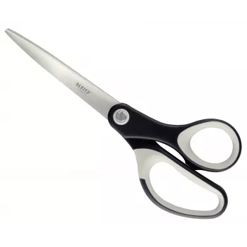 Leitz tijeras de calidad Titanium 205 mm, adultos, corte recto, unidad, negro, blanco, acero inoxidable, tijeras de oficina