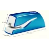 Leitz NeXXt Grapadora a batería WOW 5566, 10 hojas, 1 cm, plástico, azul, blanco, batería, 50 mm