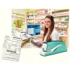 Leitz NeXXt Grapadora a batería WOW 5566, 10 hojas, 1 cm, plástico, azul, blanco, batería, 50 mm