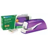 Leitz NeXXt Grapadora a batería WOW 5566, 10 hojas, 1 cm, plástico, morado, blanco, batería, 50 mm