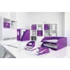 Leitz NeXXt Grapadora a batería WOW 5566, 10 hojas, 1 cm, plástico, morado, blanco, batería, 50 mm