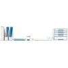 Leitz Bandeja de correspondencia WOW Dual Colour, plástico, azul, metálico, A4, 267 mm, 336 mm, 49 mm