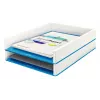 Leitz Bandeja de correspondencia WOW Dual Colour, plástico, azul, metálico, A4, 267 mm, 336 mm, 49 mm