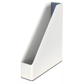 Leitz Archivador de revistas WOW Dual Colour, blanco, plástico, A4, 272 mm, 318 mm, 430 g