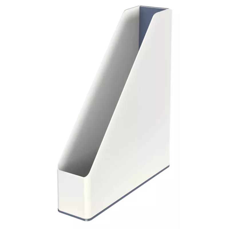 Leitz Archivador de revistas WOW Dual Colour, blanco, plástico, A4, 272 mm, 318 mm, 430 g