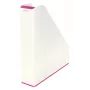 Leitz Archivador de revistas WOW Dual Colour, rosa, blanco, plástico, A4, 272 mm, 318 mm, 430 g