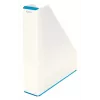 Leitz Archivador de revistas WOW Dual Colour, azul, blanco, plástico, A4, 272 mm, 318 mm, 430 g
