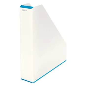 Leitz Archivador de revistas WOW Dual Colour, azul, blanco, plástico, A4, 272 mm, 318 mm, 430 g