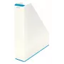Leitz Archivador de revistas WOW Dual Colour, azul, blanco, plástico, A4, 272 mm, 318 mm, 430 g