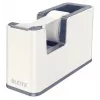 Leitz Dispensador de cinta de sobremesa WOW, 1,9 cm, 33 m, poliestireno, blanco, 51 mm, 126 mm