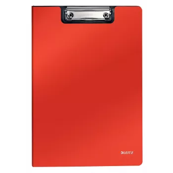 Leitz Carpeta con pinza y tapa frontal Solid, A4, roja, 75 hojas, polifoam, 229 mm, 16 mm