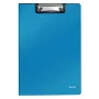 Leitz Carpeta con pinza y tapa frontal Solid, A4, azul, 75 hojas, polifoam, 229 mm, 16 mm