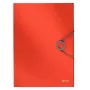 Leitz Carpeta de 3 solapas Solid PP A4, carpeta de solapas, A4, polipropileno (PP), roja, 150 hojas, 80 g/m²