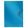 Leitz Carpeta de 3 solapas Solid PP A4, carpeta de solapas, A4, polipropileno (PP), azul, 150 hojas, 80 g/m²