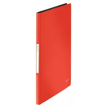 Leitz Libro de presentación Solid PP 20 fundas, rojo, polipropileno (PP), 20 fundas, vertical, A4, 231 mm