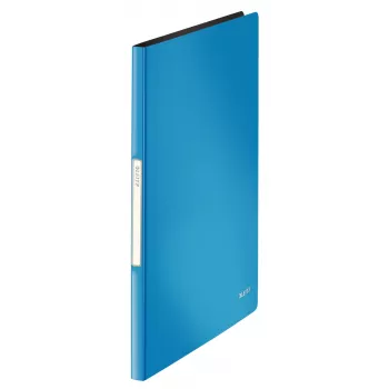 Leitz Libro de presentación Solid PP 20 fundas, azul, polipropileno (PP), 20 fundas, vertical, A4, 231 mm