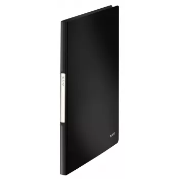 Leitz Libro de presentación Solid PP 20 fundas, negro, polipropileno (PP), 20 fundas, vertical, A4, 231 mm