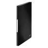 Leitz Libro de presentación Solid PP 40 fundas, negro, polipropileno (PP), 40 fundas, vertical, A4, 233 mm