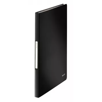 Leitz Libro de presentación Solid PP 40 fundas, negro, polipropileno (PP), 40 fundas, vertical, A4, 233 mm