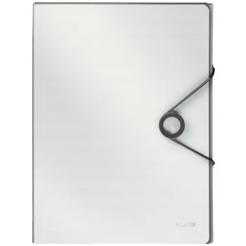 Leitz Carpeta de caja Solid PP 30 mm, carpeta de solapas, A4, polipropileno (PP), blanca, 250 hojas, 80 g/m²