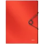 Leitz Carpeta de caja Solid PP 30 mm, carpeta de solapas, A4, polipropileno (PP), roja, 250 hojas, 80 g/m²