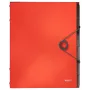Leitz Registerbuch Solid 6 pestañas, carpeta con solapa, A4, polipropileno (PP), rojo, 200 hojas, 80 g/m²