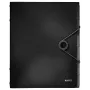 Leitz Trennbuch Solid 6 pestañas, carpeta con solapa, A4, polipropileno (PP), negro, 200 hojas, 80 g/m²