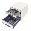 Leitz cajonera WOW Cube 4 cajones, 4 cajones, plástico, blanco, 1 ud., 287 mm, 270 mm