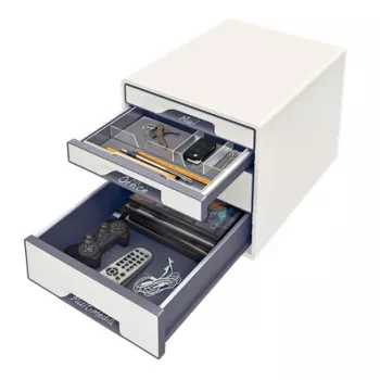Leitz cajonera WOW Cube 4 cajones, 4 cajones, plástico, blanco, 1 ud., 287 mm, 270 mm