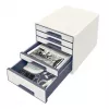 Leitz cajonera WOW Cube 5 cajones, 5 cajones, plástico, blanco, 1 ud., 270 mm, 287 mm