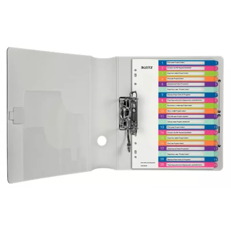 Esselte 1245-00-00 índice numérico de polipropileno (PP) multicolor