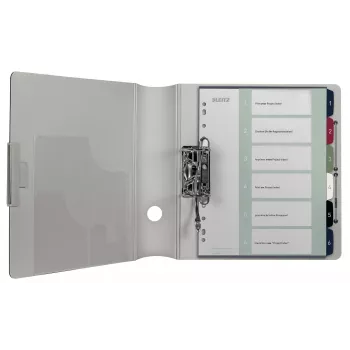 Leitz índice PC imprimible 1-6 Style PP A4+, índice numérico, polipropileno (PP), multicolor, vertical, A4 Maxi, 245 mm