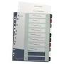 Leitz índice PC imprimible 1-10 Style PP A4+, índice numérico con pestañas, polipropileno (PP), multicolor, vertical, A4 Maxi, 245 mm