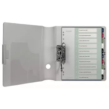 Leitz índice PC imprimible 1-10 Style PP A4+, índice numérico con pestañas, polipropileno (PP), multicolor, vertical, A4 Maxi, 245 mm