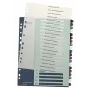 Leitz índice PC imprimible 1-20 Style PP A4+, índice numérico con pestañas, polipropileno (PP), multicolor, vertical, A4 Maxi, 245 mm