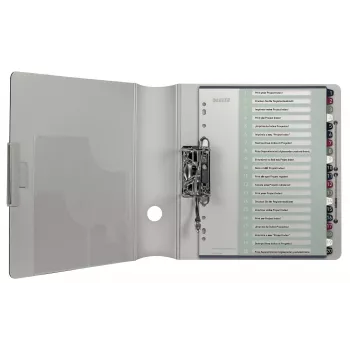 Leitz índice PC imprimible 1-20 Style PP A4+, índice numérico con pestañas, polipropileno (PP), multicolor, vertical, A4 Maxi, 245 mm