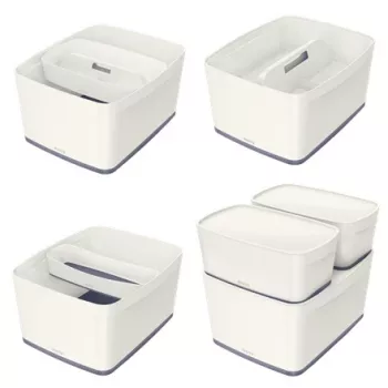 Esselte 5216-10-01 caja de almacenamiento rectangular acrilonitrilo butadieno estireno (ABS) gris, blanco