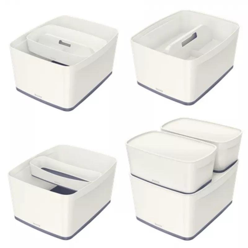 Esselte 5216-10-01 caja de almacenamiento rectangular acrilonitrilo butadieno estireno (ABS) gris, blanco