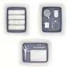 Esselte 5216-10-01 caja de almacenamiento rectangular acrilonitrilo butadieno estireno (ABS) gris, blanco