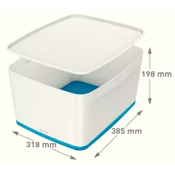 Esselte 5216-10-36 caja de almacenamiento rectangular acrilonitrilo butadieno estireno (ABS) azul, blanco