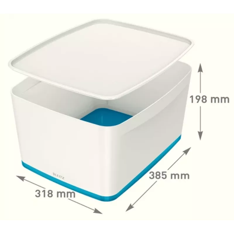 Esselte 5216-10-36 caja de almacenamiento rectangular acrilonitrilo butadieno estireno (ABS) azul, blanco