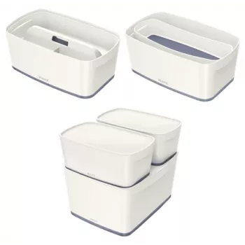 Esselte 5229-10-01 bandeja de almacenamiento rectangular acrilonitrilo butadieno estireno (ABS) gris, blanco